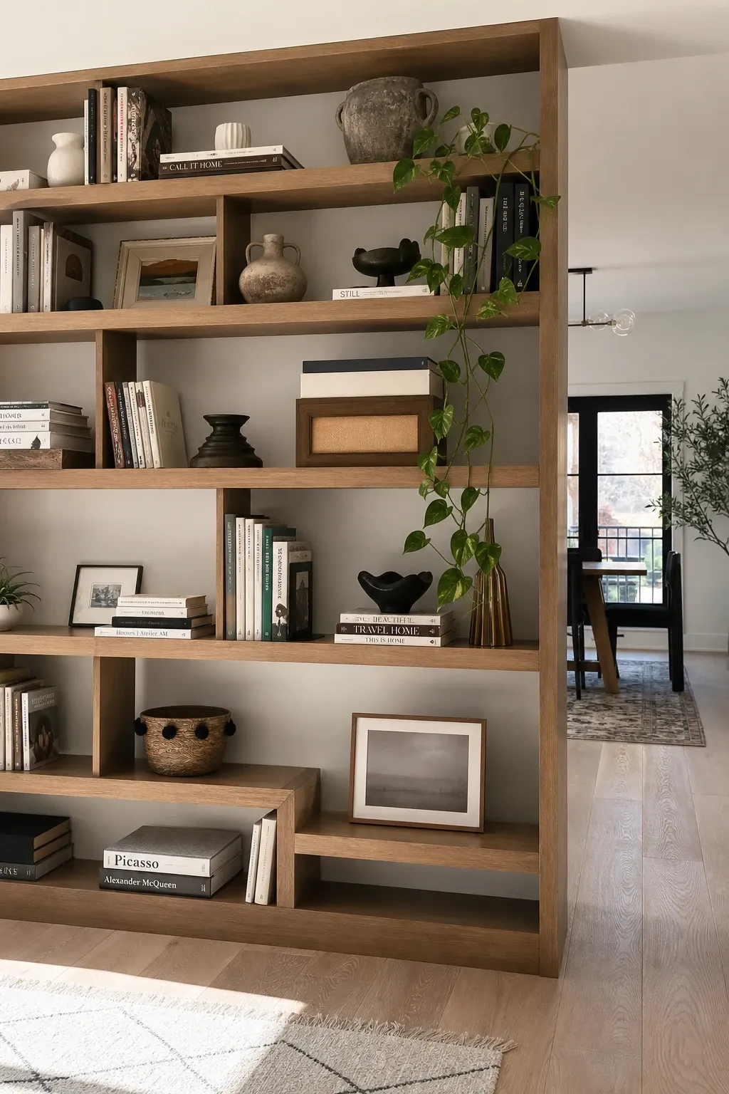 bookshelf divider