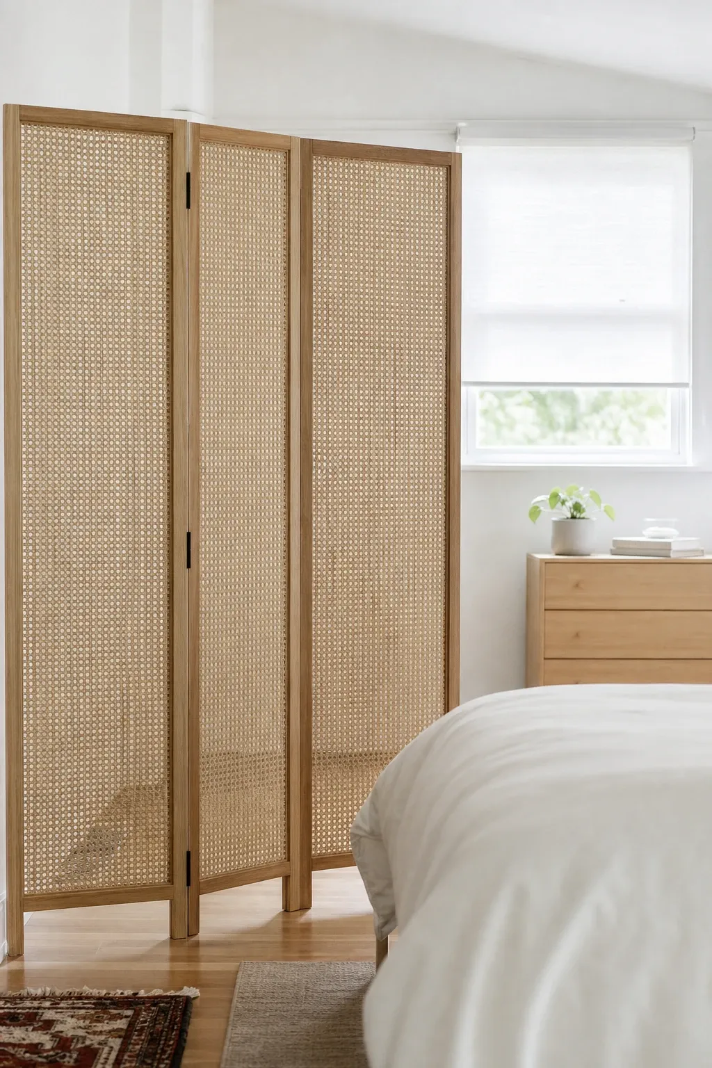cane woven divider