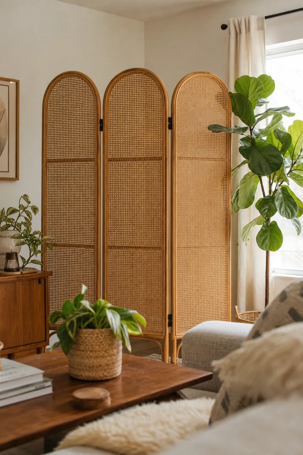 woven screen for texture