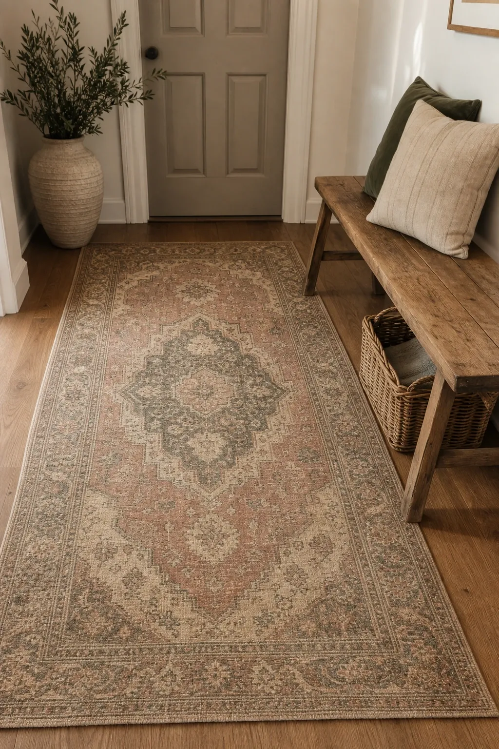 vintage faded style in a entryway