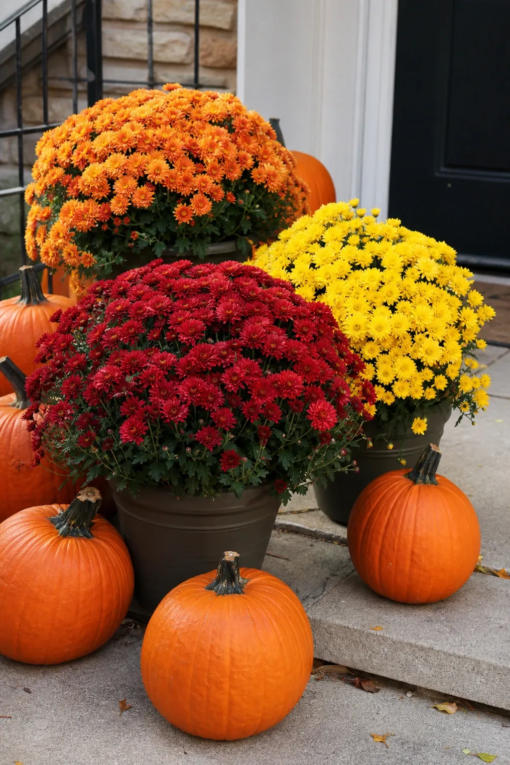 baskets and lanterns in a porch