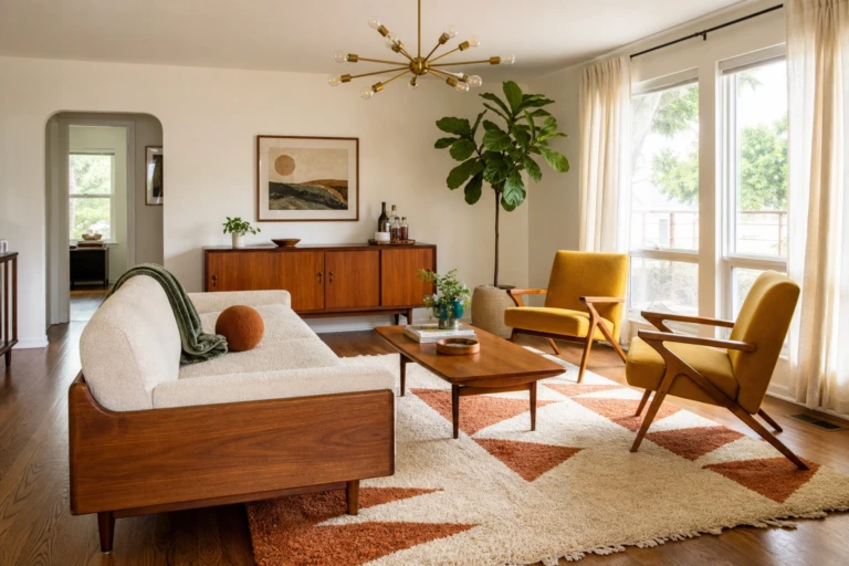 Mid-Century Modern Living Room Looks That Actually Stick Around