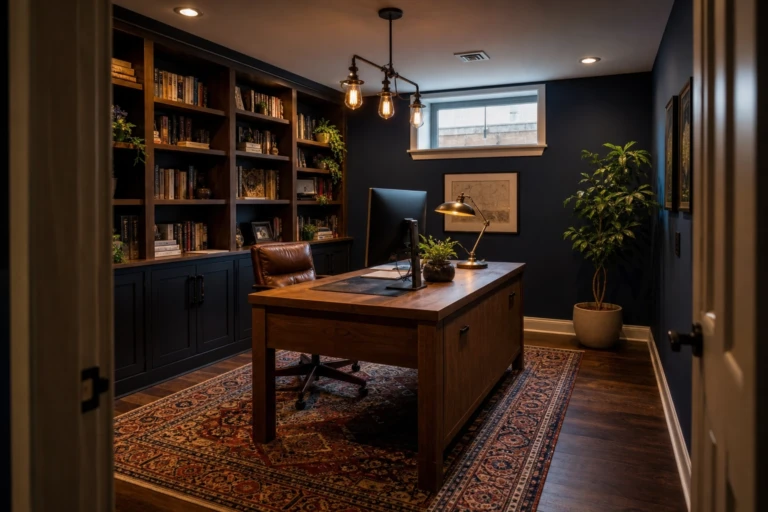 Basement Office Looks That Actually Work