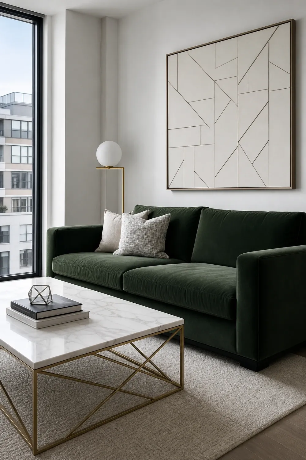 minimalist modern in a living room
