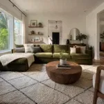 green couch living room ideas that pull the room together
