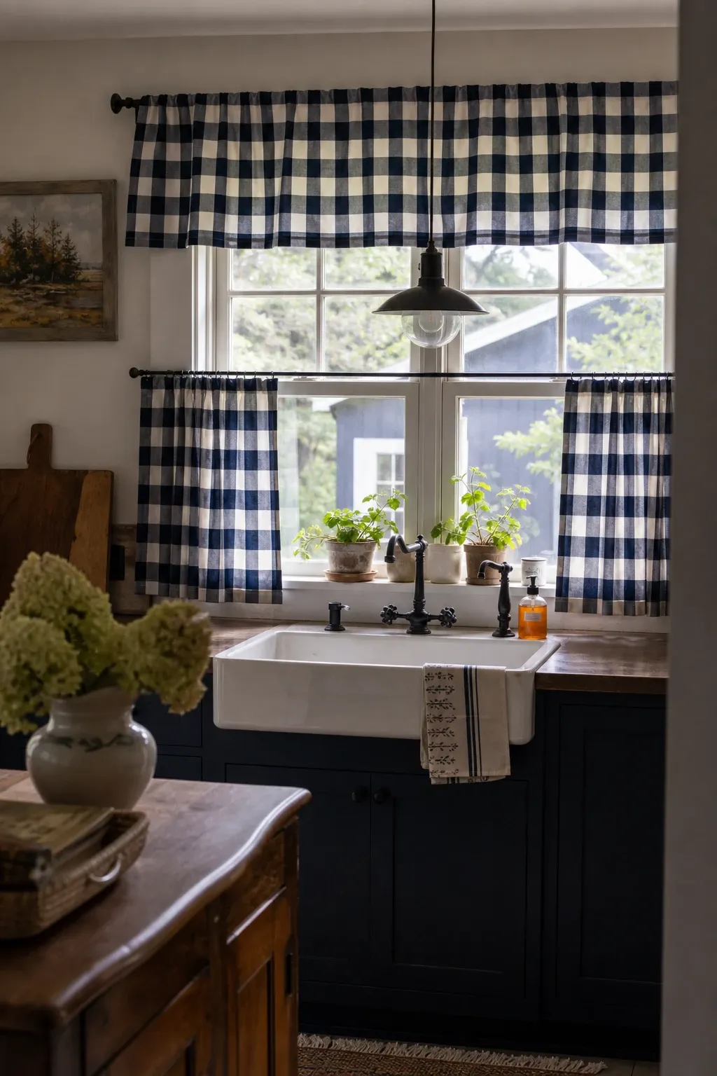 buffalo check in a kitchen