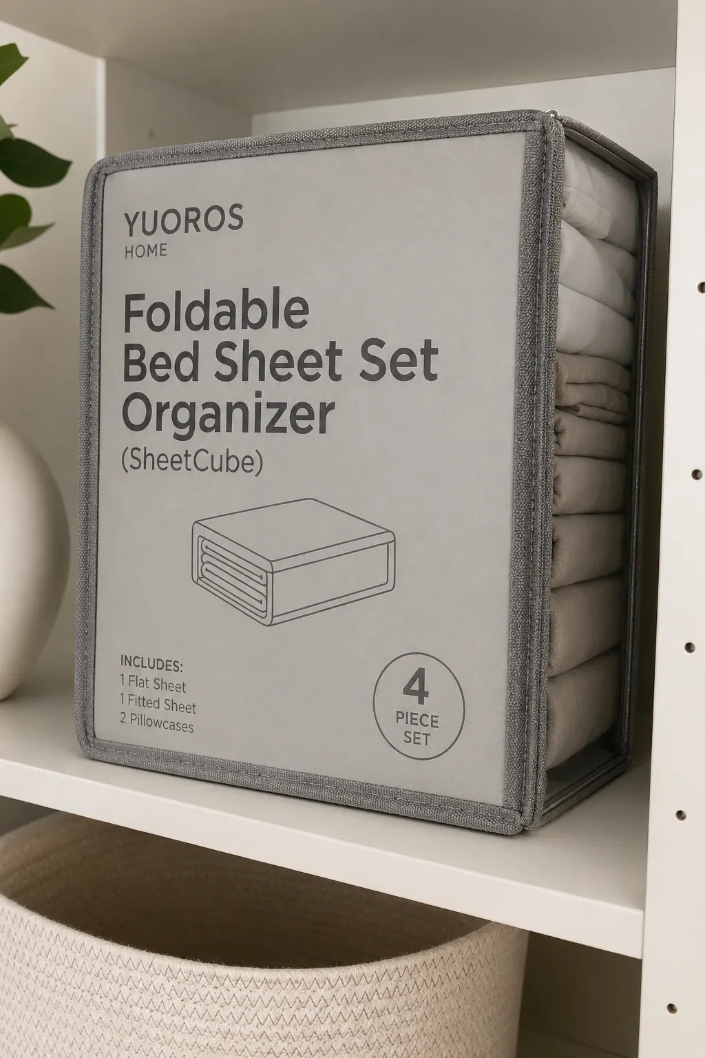 door-mounted organizer in a closet