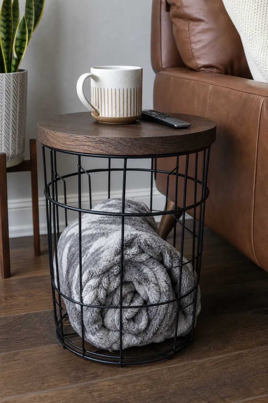 built-in window seat storage in a living room