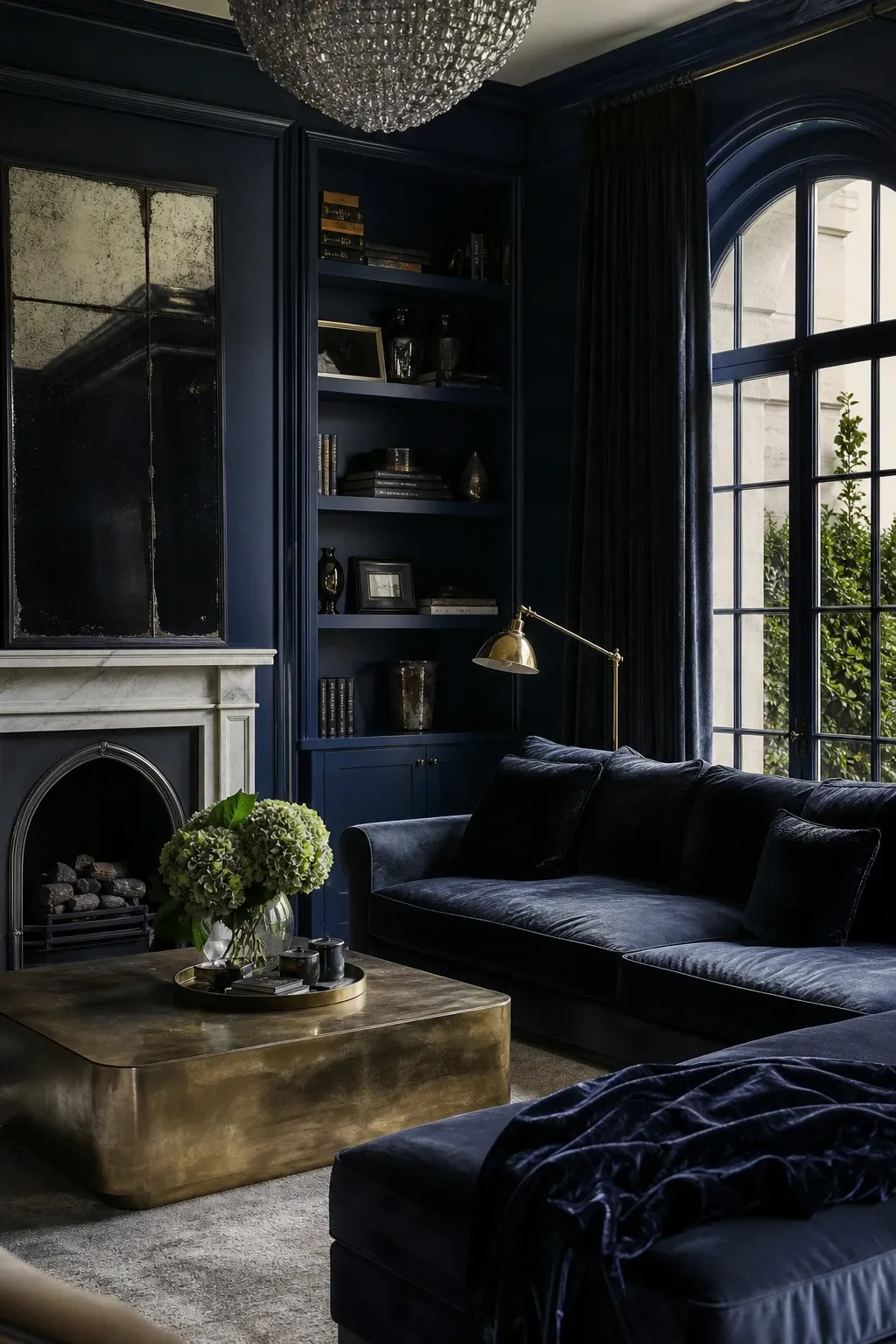 rich mushroom brown in a living room
