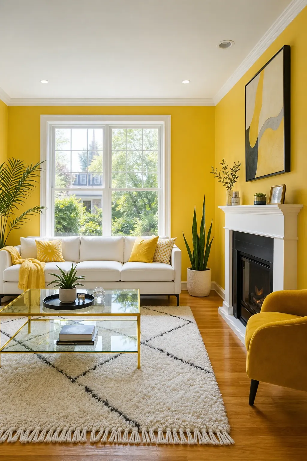 soft sage green in a living room