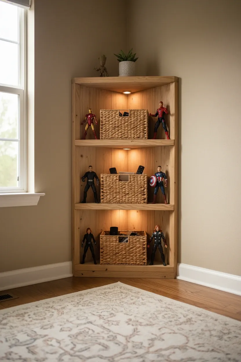 toy rotation system in a living room