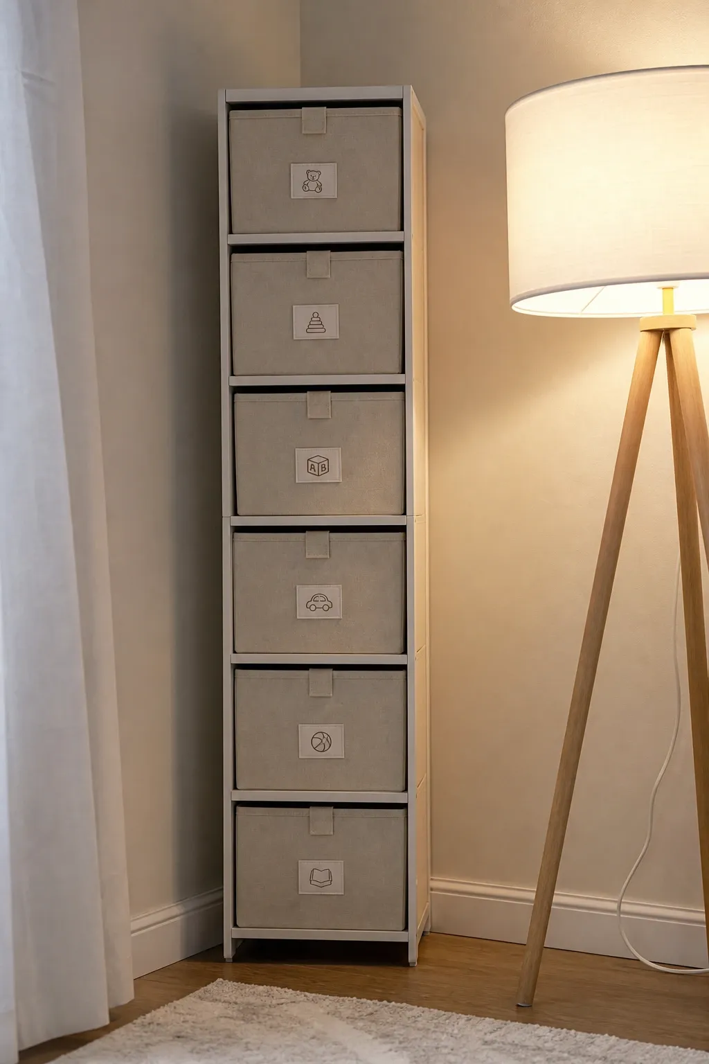 tv stand with closed storage in a living room