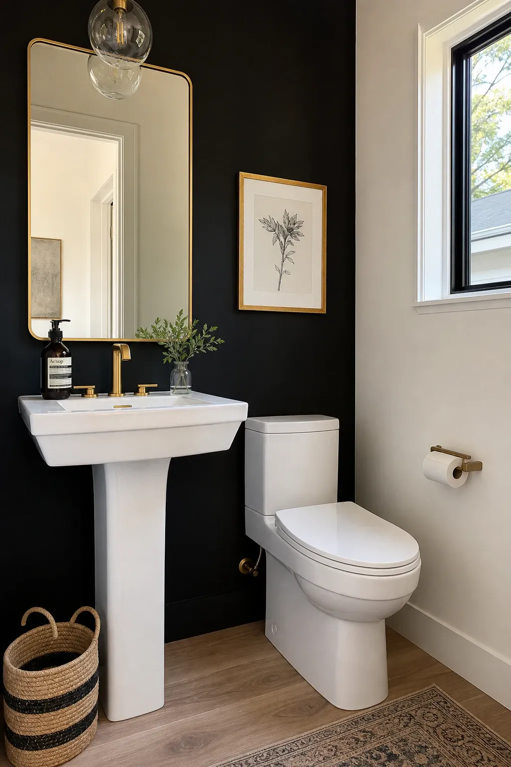 bold dark accents