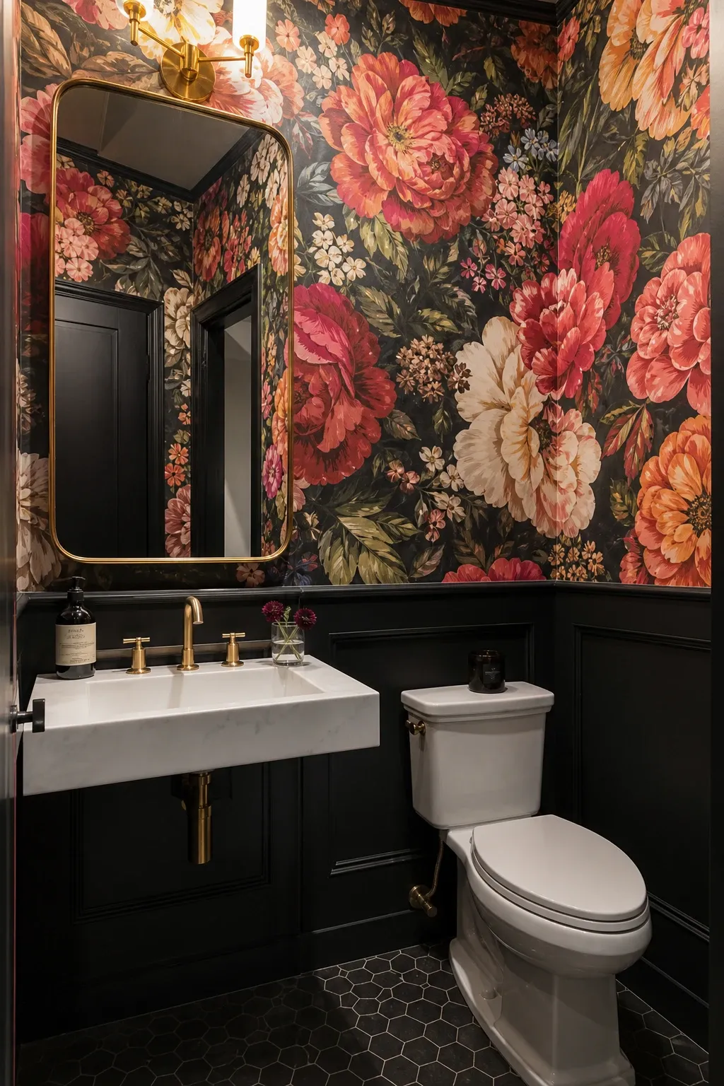 dramatic floral prints
