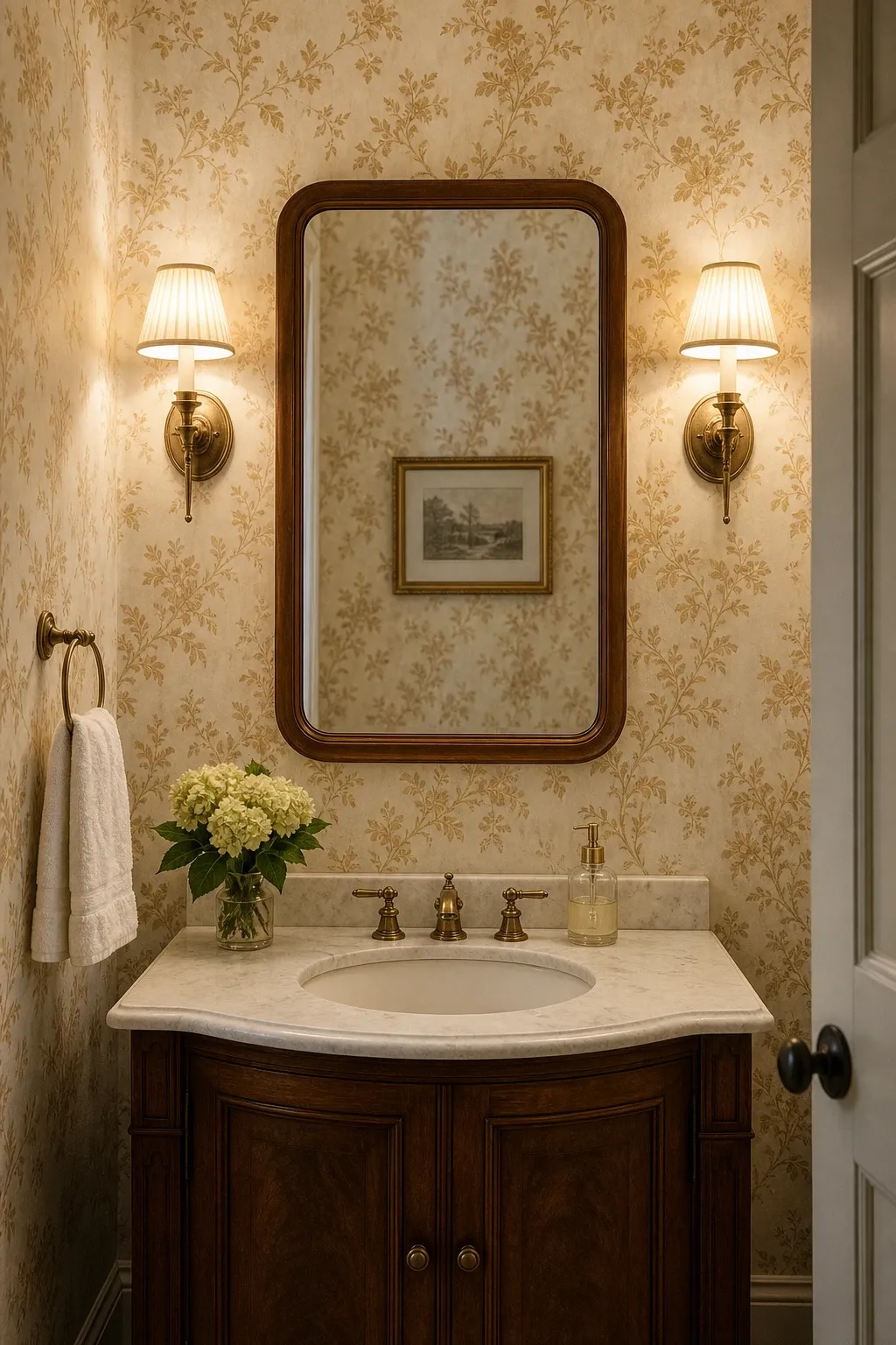 ornate wallpaper with classic charm