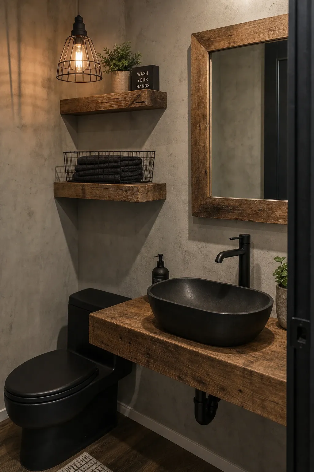 rustic industrial elements