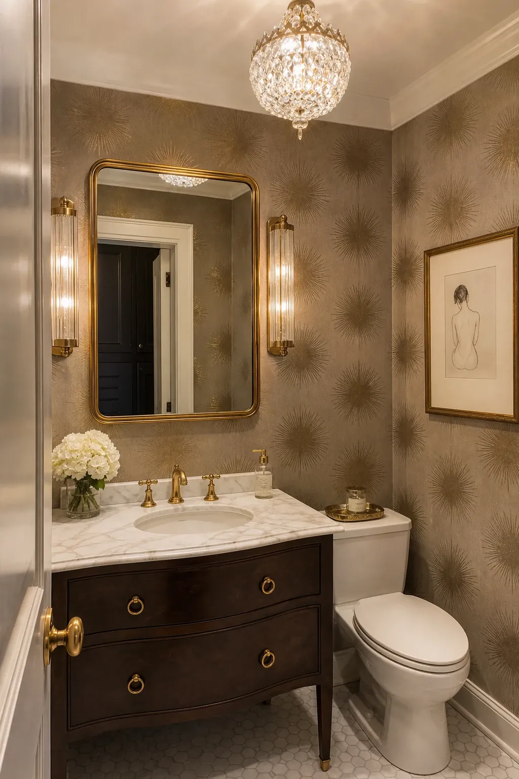 sparkling glam accents
