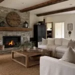 rustic farmhouse living room decor that feels lived in