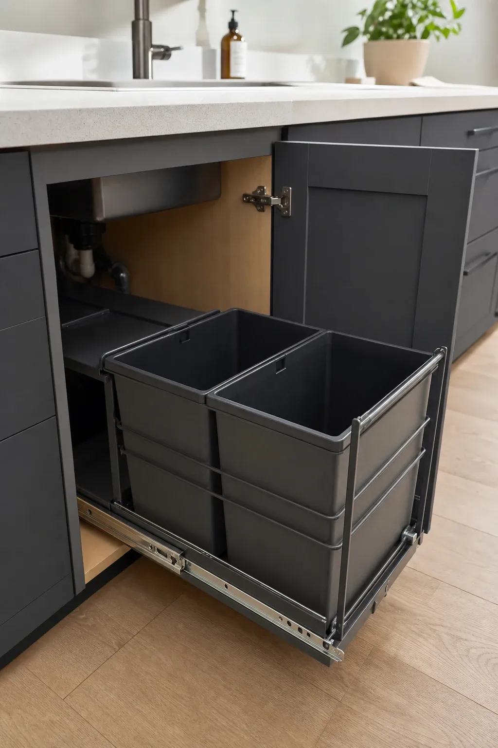pull-out trash can