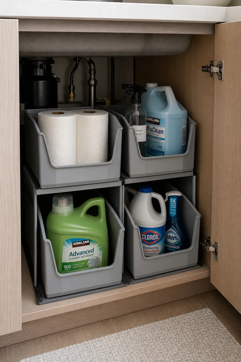 stackable bins for bulky items