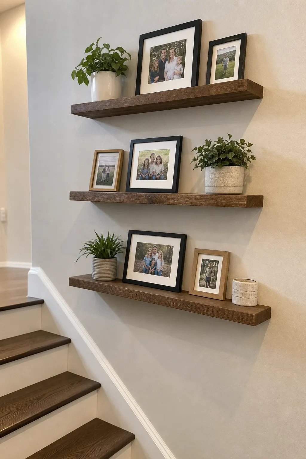 mirror grouping in a stairs