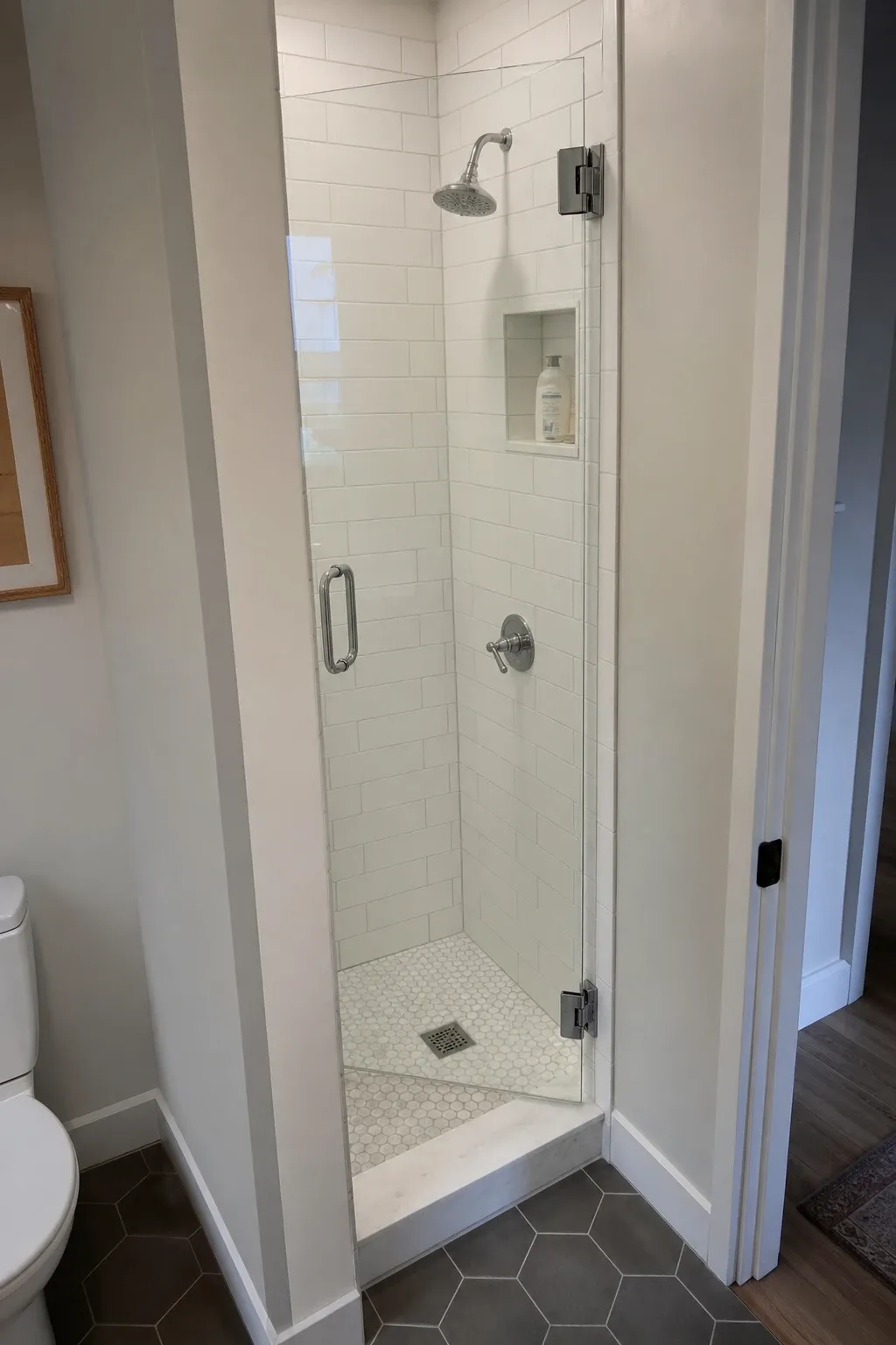 frameless pivot door