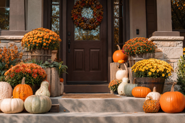 Embracing Autumn’s Charm: 15 Enchanting Fall Front Porch Decor Ideas