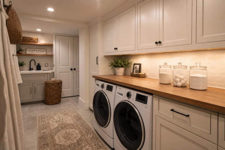 Transform Your Subterranean Space With These 15 Basement Laundry Room Ideas