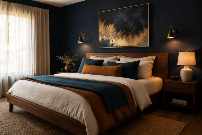 Blue Bedroom Looks Worth Living In