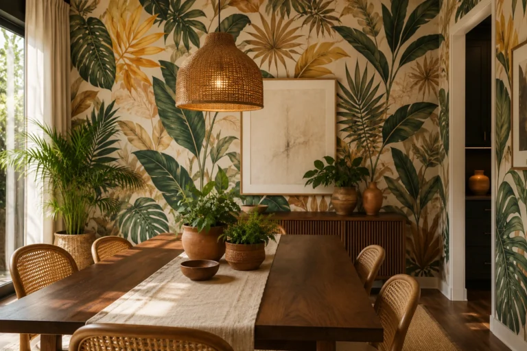 Dining Room Wallpaper Looks That Actually Make People Stop and Stare