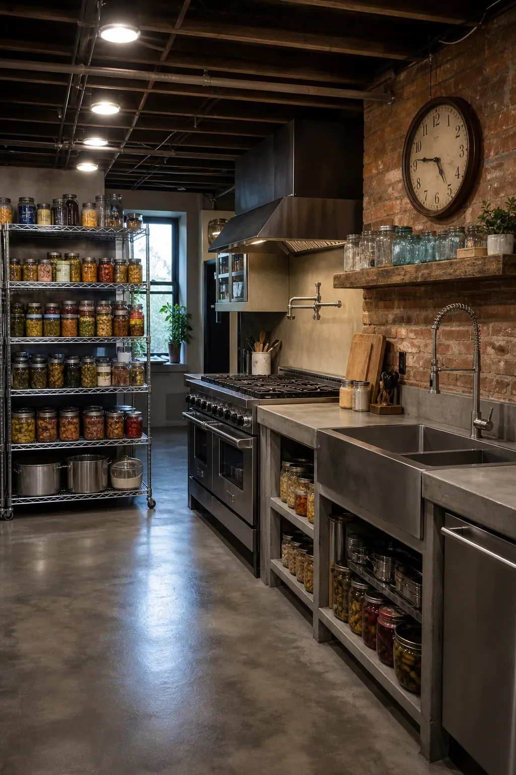 the canning and prep kitchen