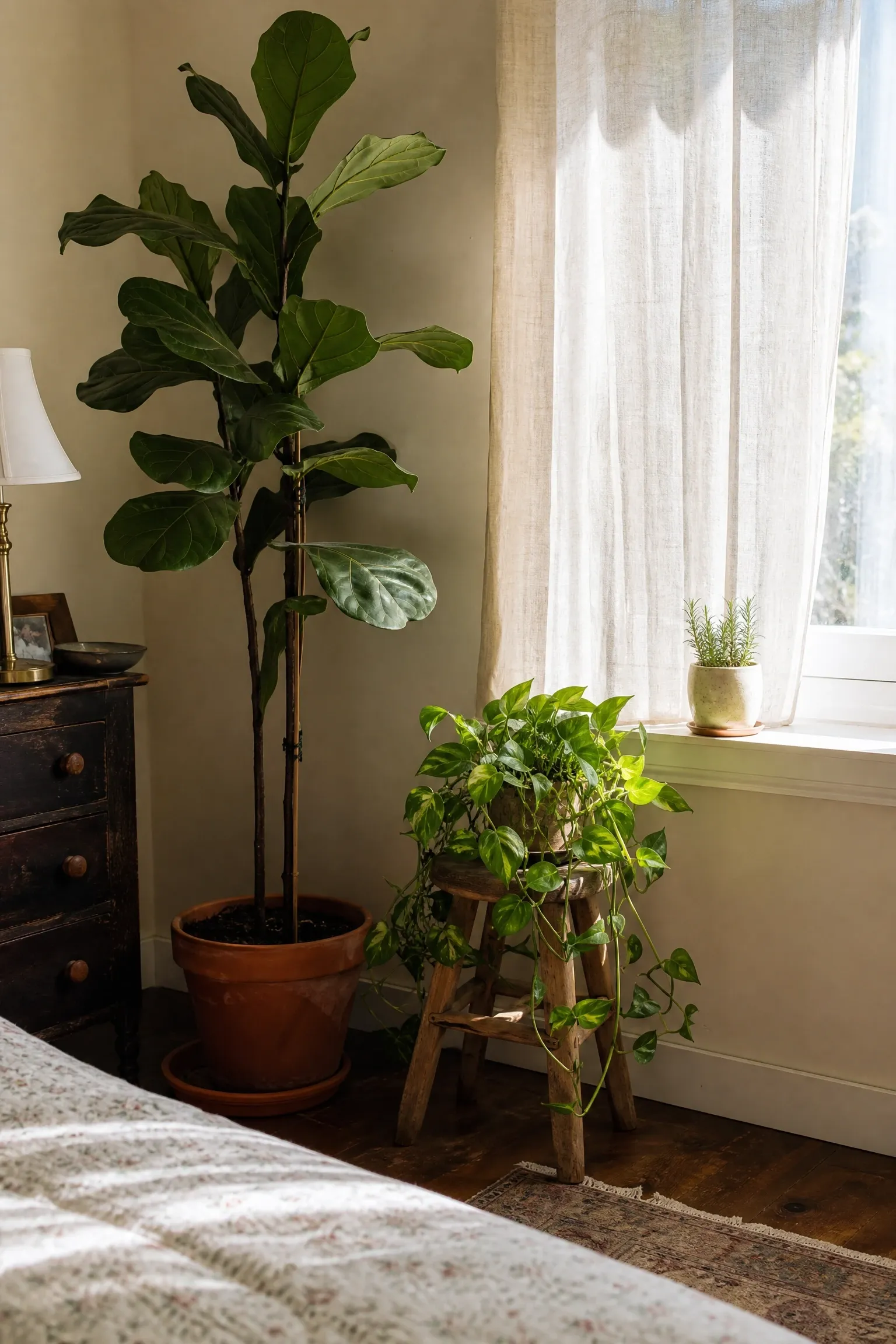 indoor plants that earn their place in a bedroom