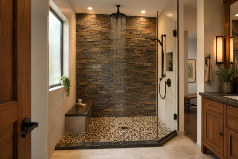 Rustic Walk-In Showers That Actually Feel Like Home