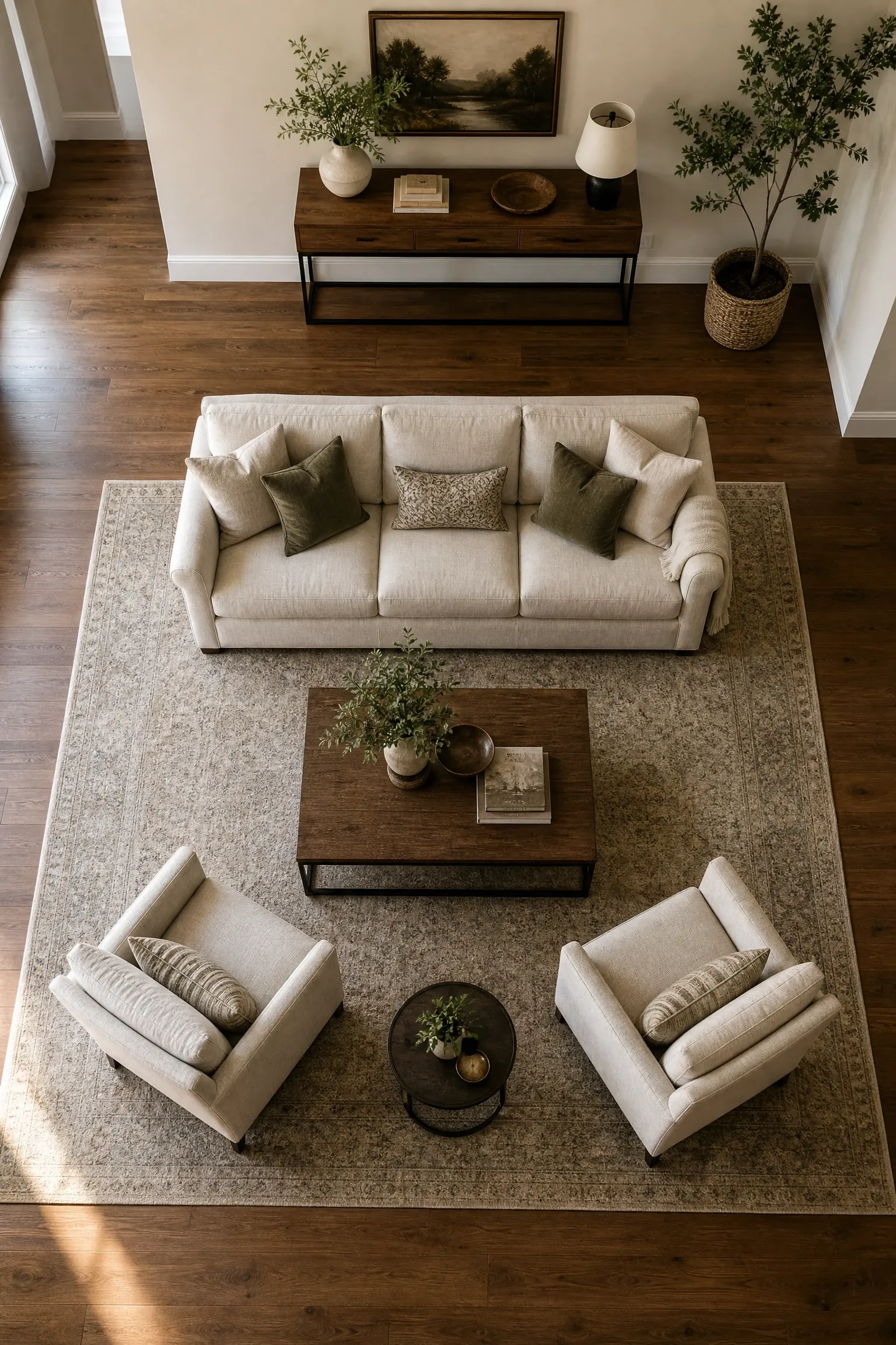 pull furniture away from the walls