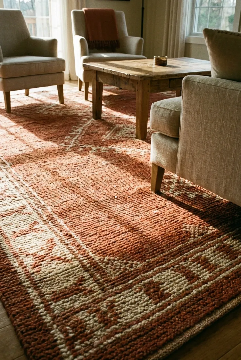 start with the rug, not the sofa
