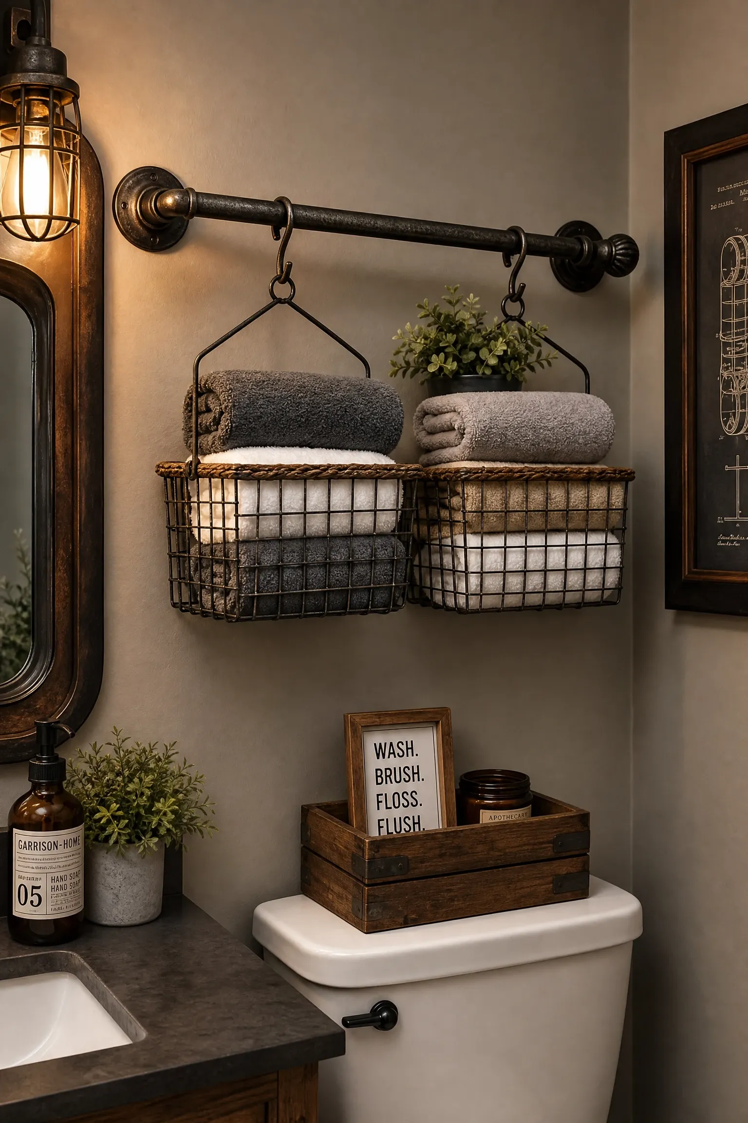 extra curtain rod for hanging storage