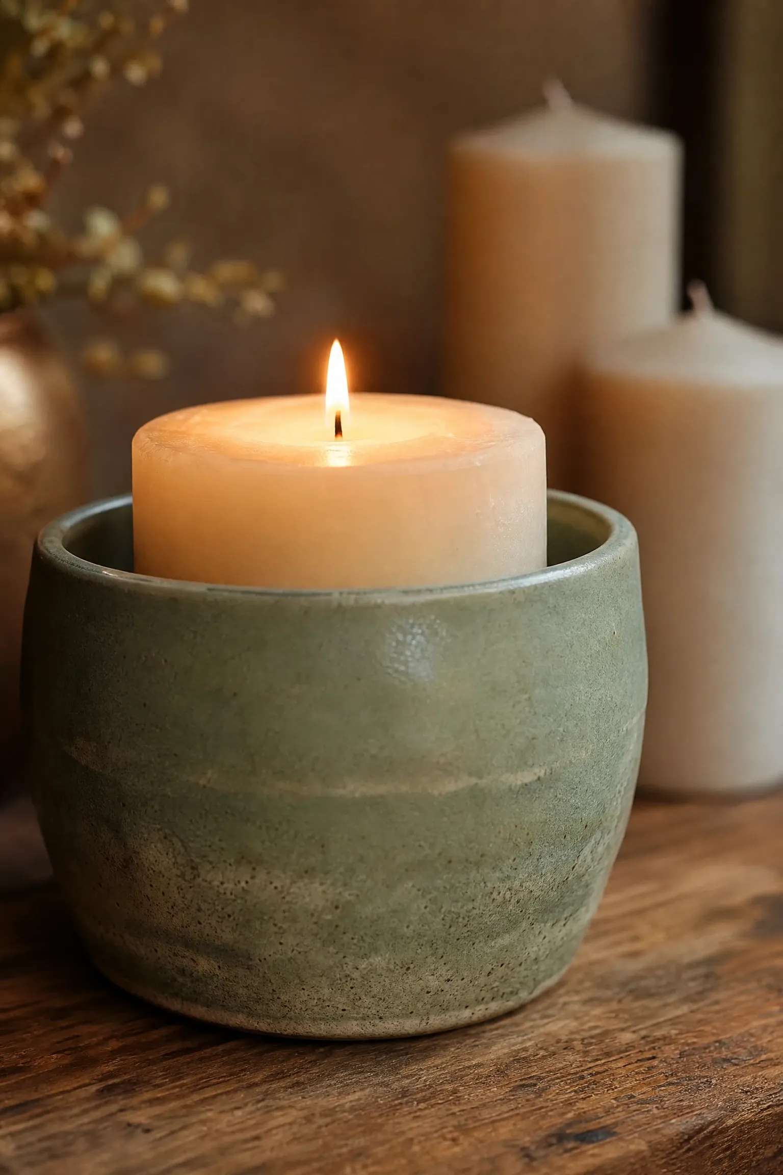 use candles and natural scent to set a summer atmosphere