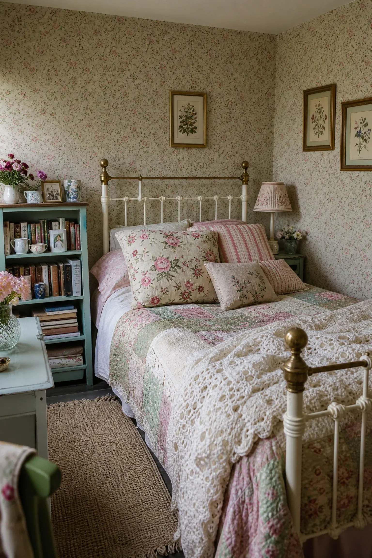 english cottage bedroom