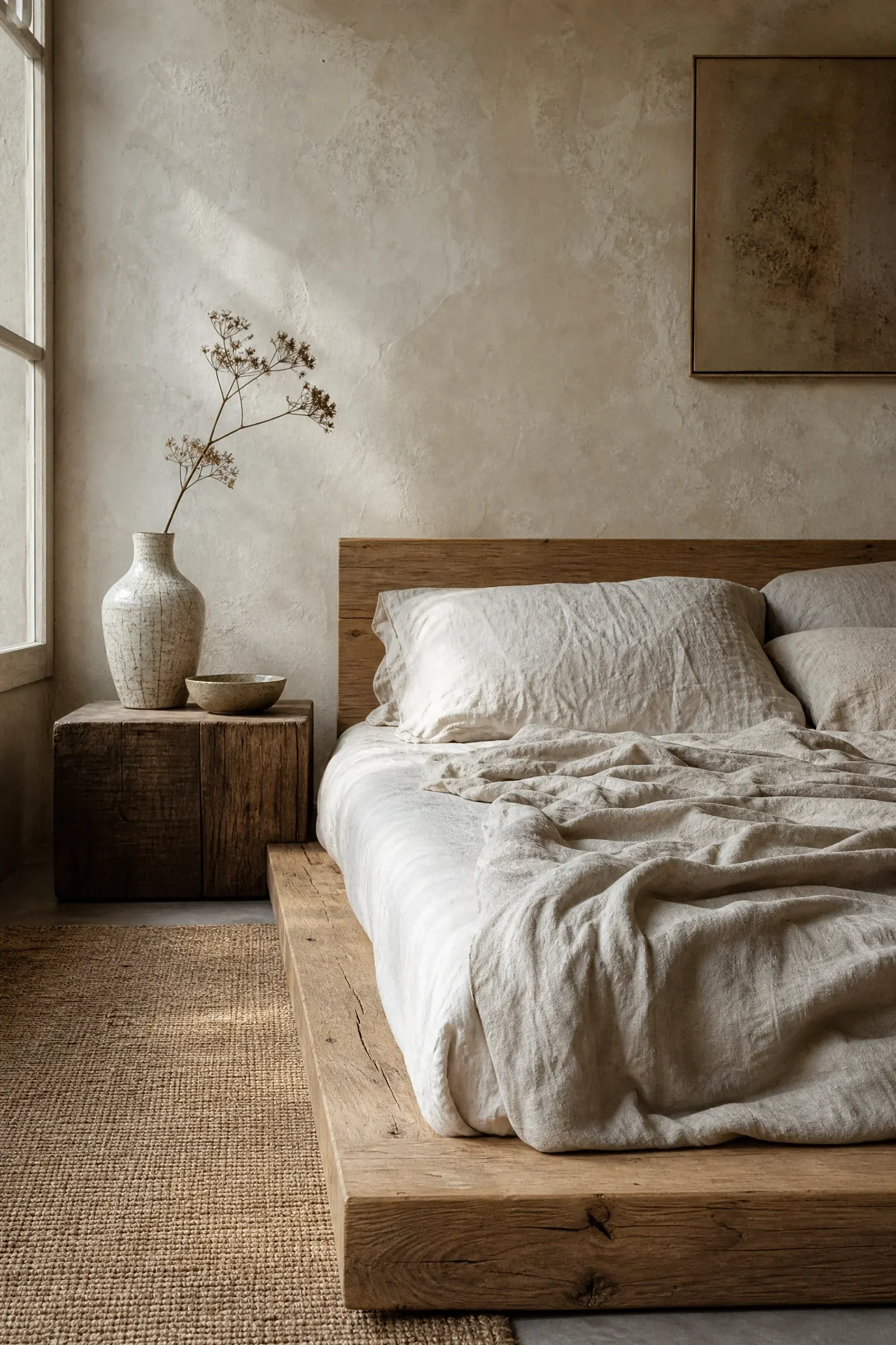 wabi-sabi vintage bedroom