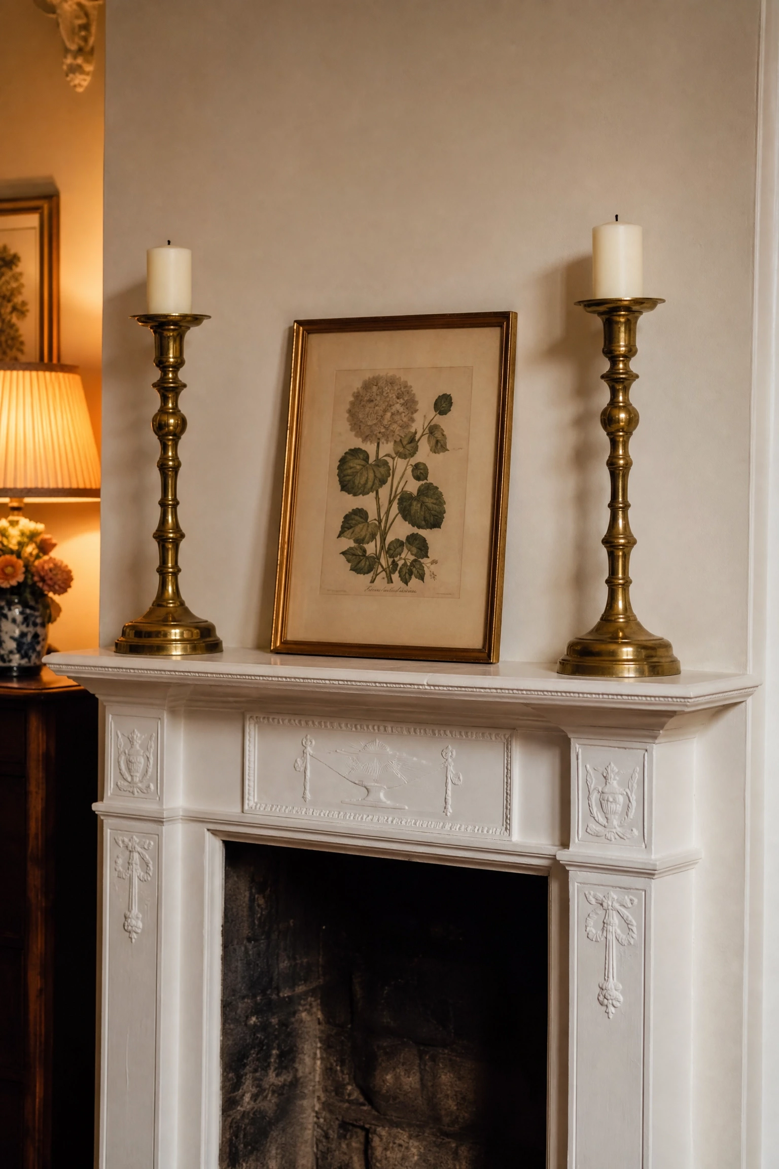 antique candlestick pairs