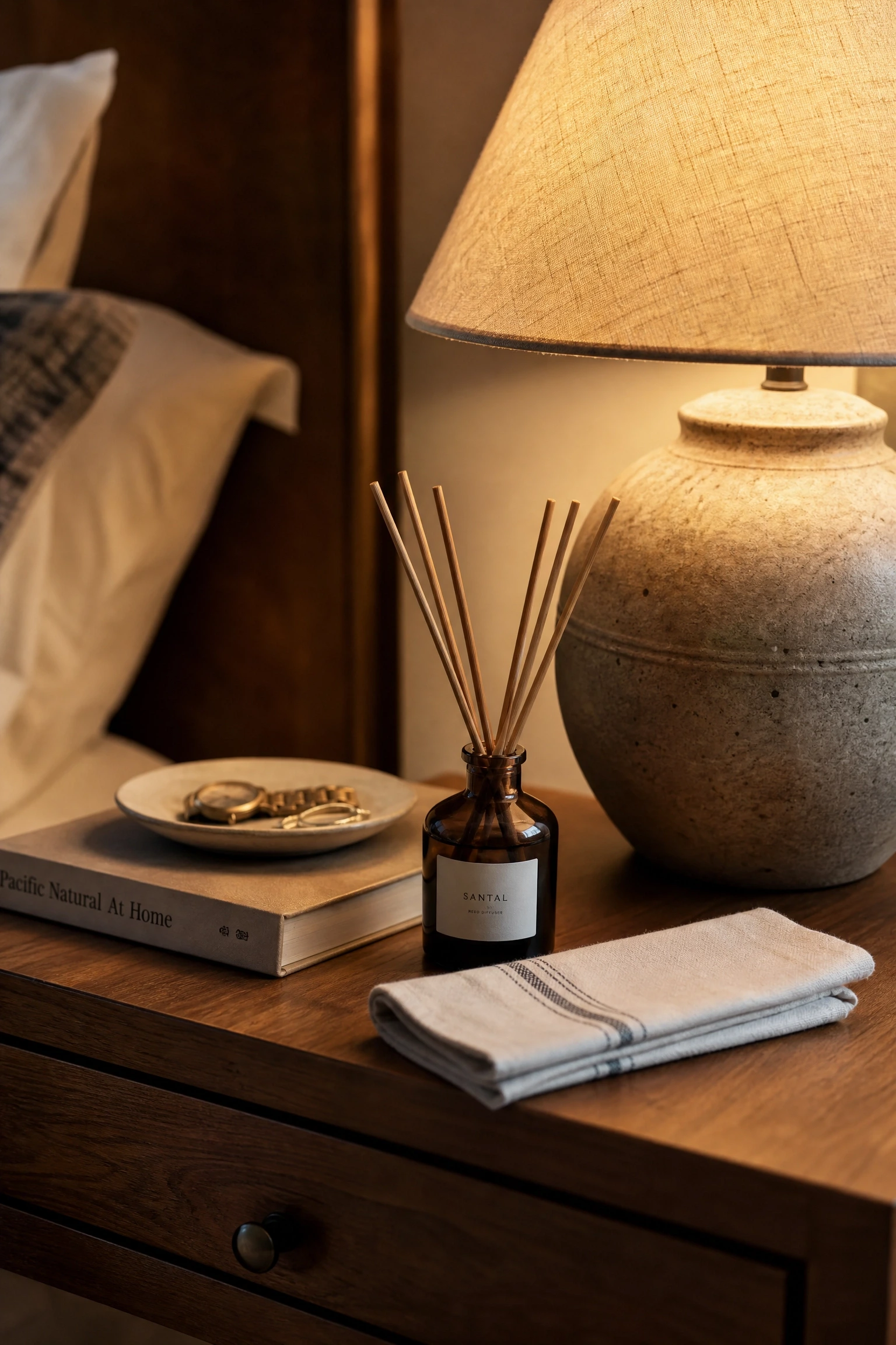 one signature scent for the room in a bedroom