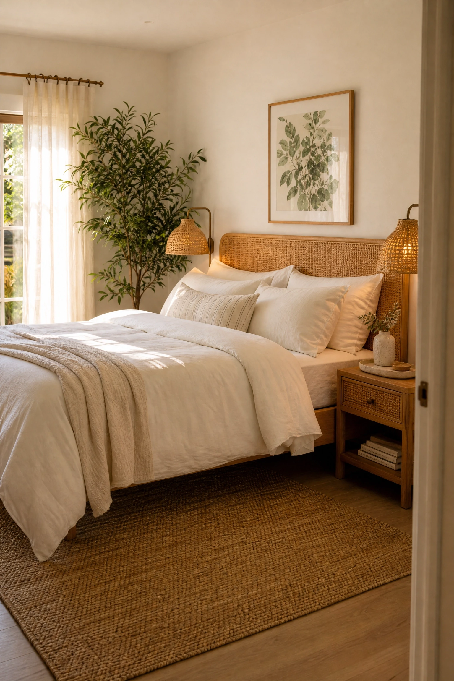 do the full seasonal swap in one afternoon: feels completely different, looks entirely new in a bedroom