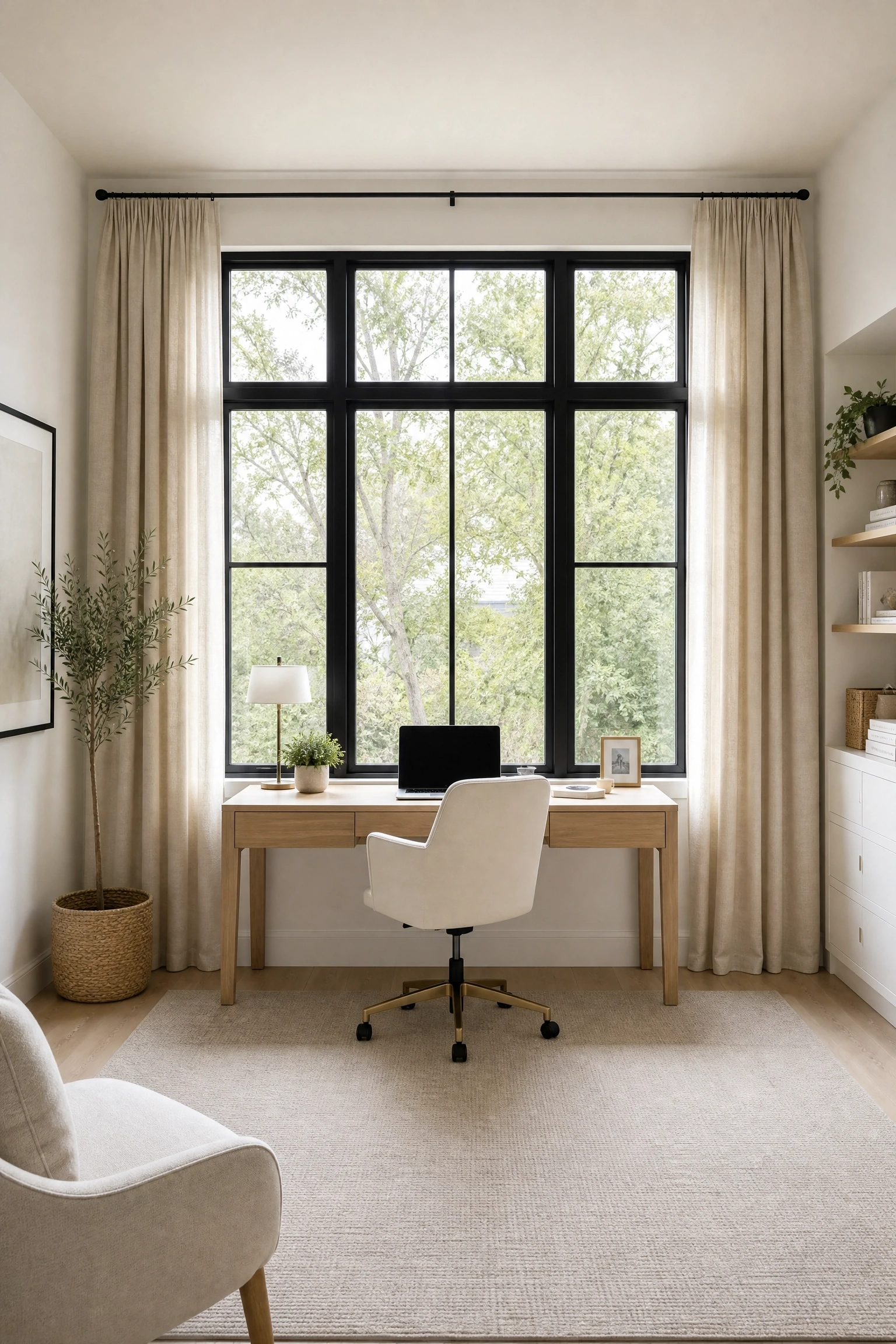 make black the architecture, not the furniture in a office