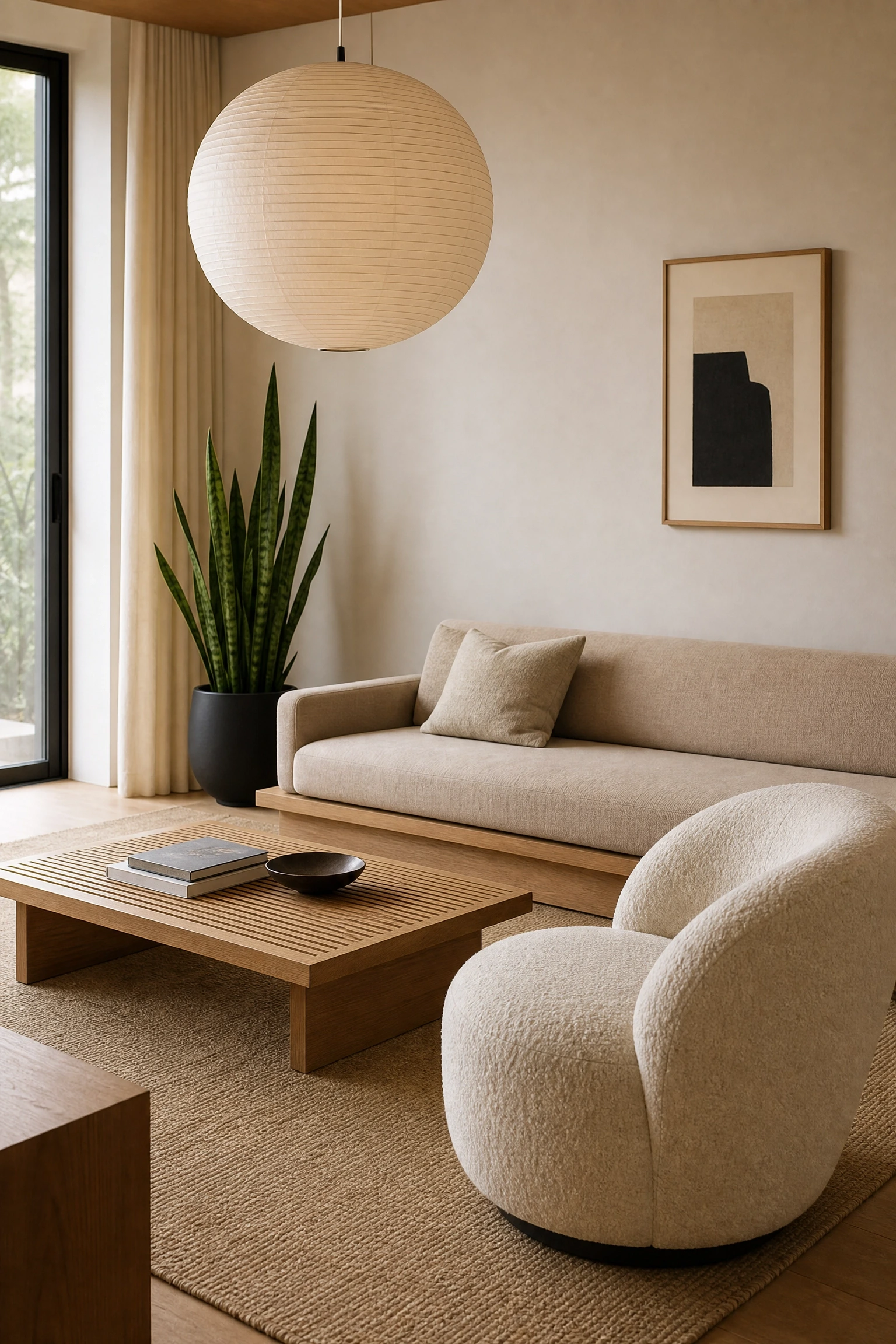 the room feels genric: lean into a specific design style in a living room