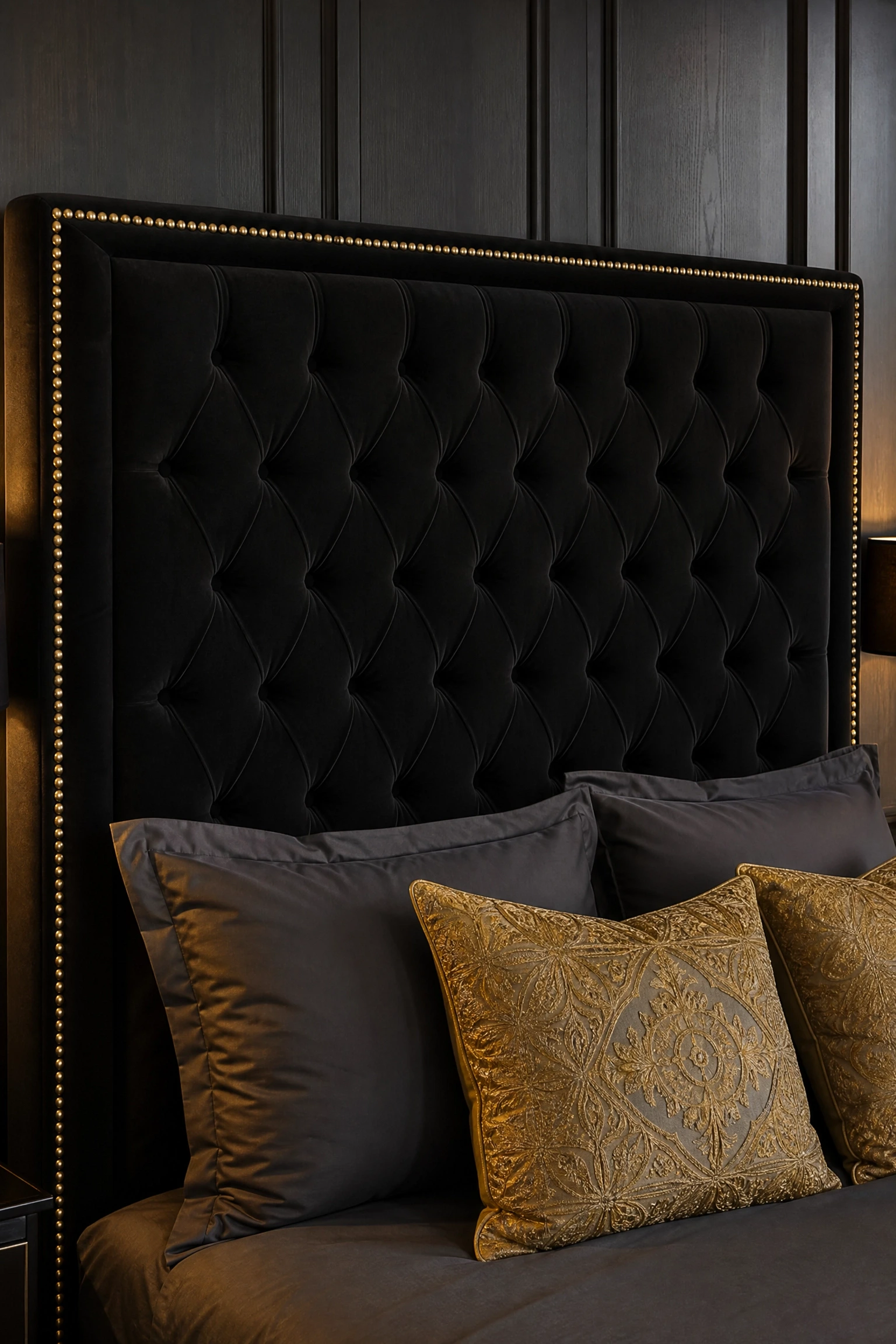 the headboard is an afterthought: make it the centerpiece in a bedroom