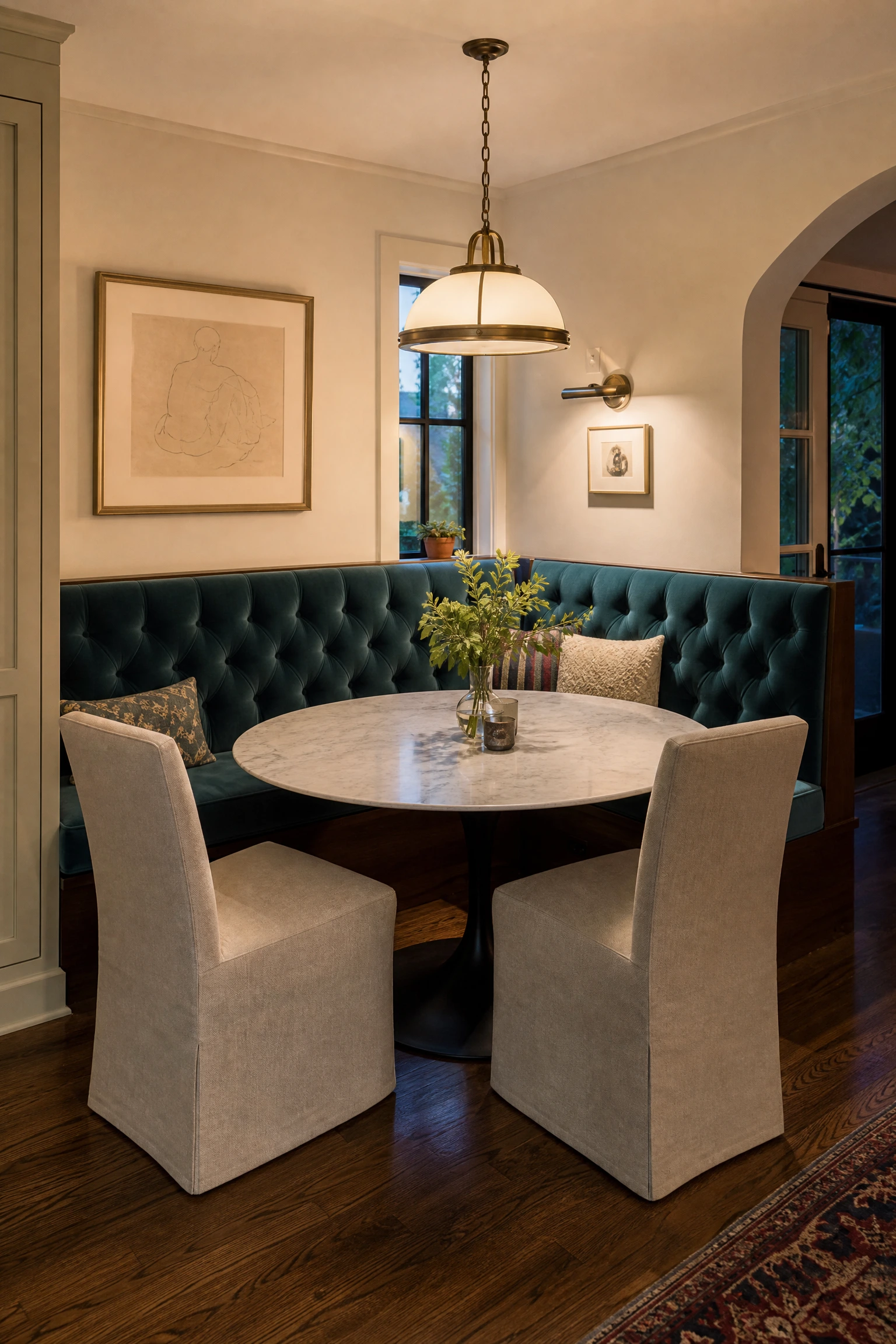 banquette seating is solving real dining room problems