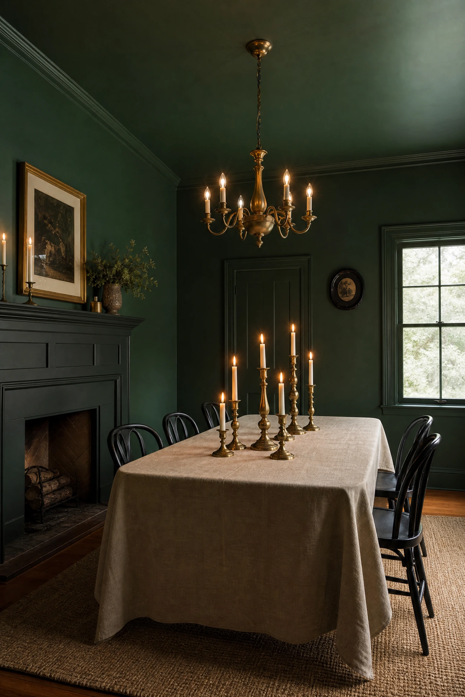 color drenching is the most confident dining room move right now