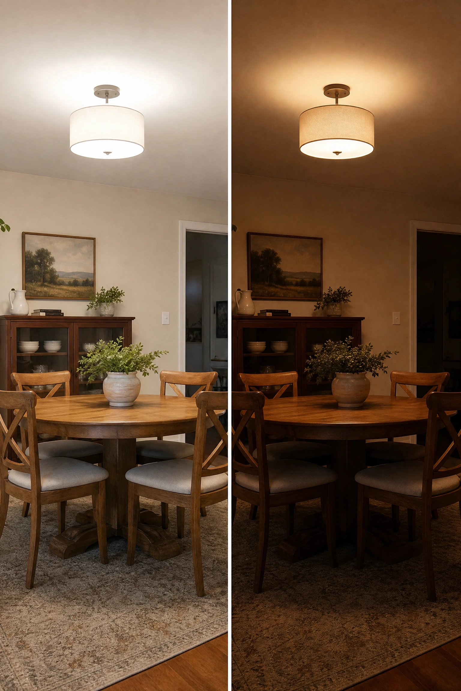 dimmer switches are the cheapest upgrade in this list in a dining room