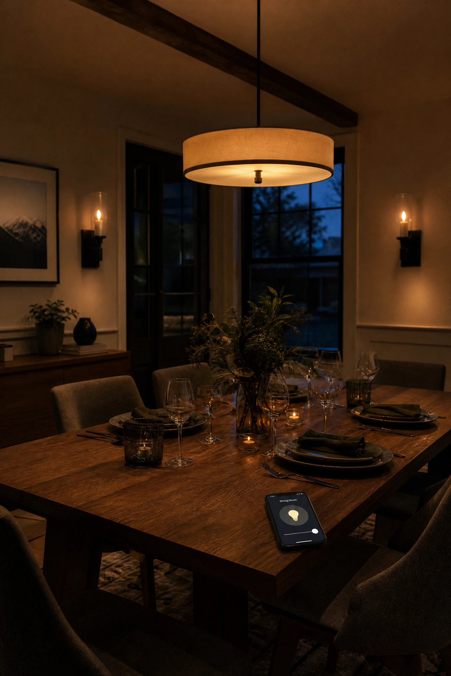 smart lighting is quietly becoming a dining room essential