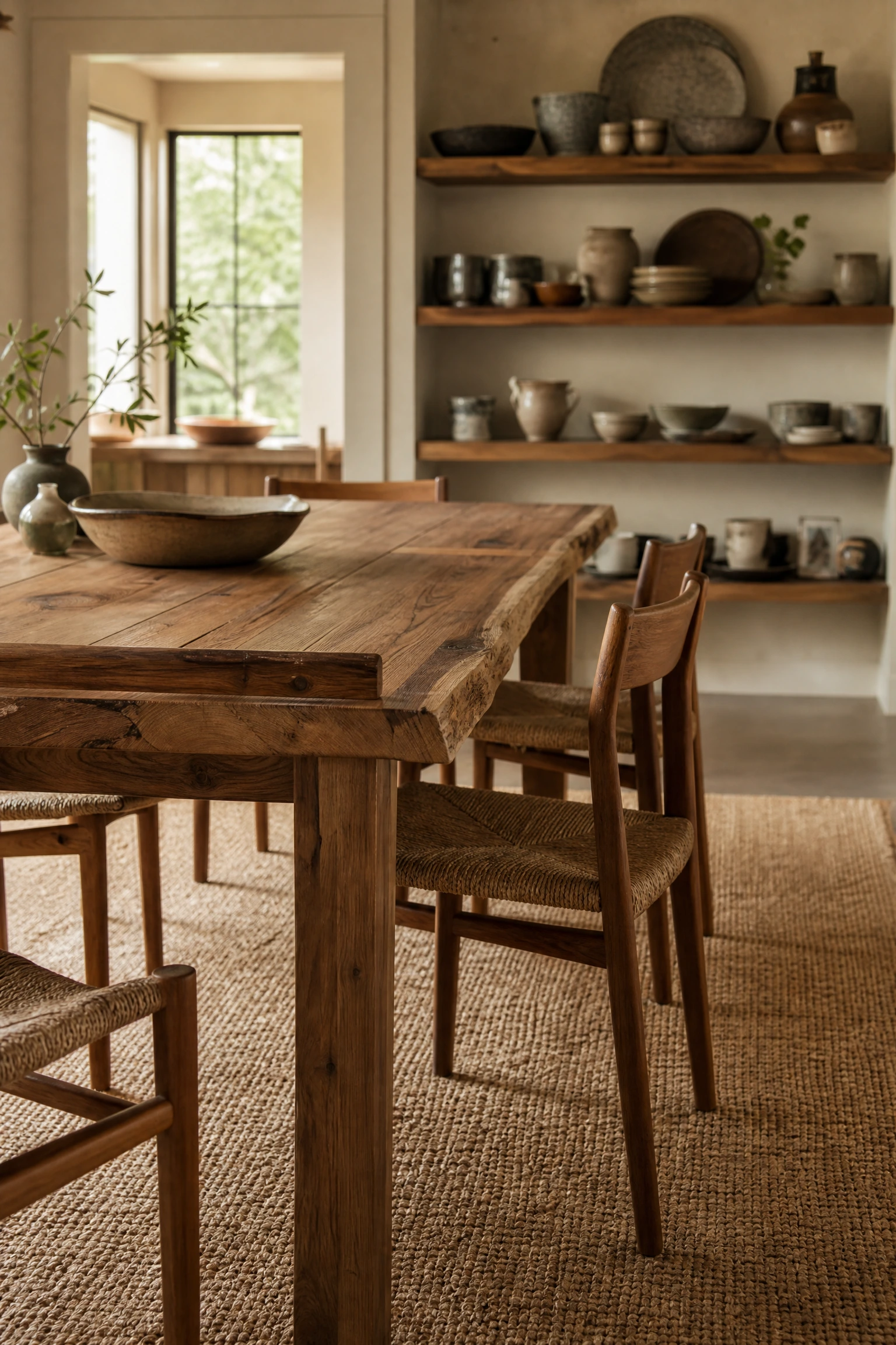 sustainable and ethically sourced furniture is becoming a purchase priority in a dining room